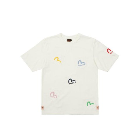 Palace PALACE EVISU T-SHIRT POCKETS WHITE
