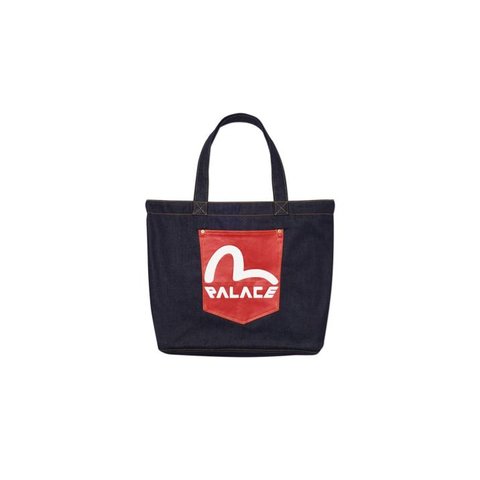 PALACE EVISU TOTE BAG INDIGO