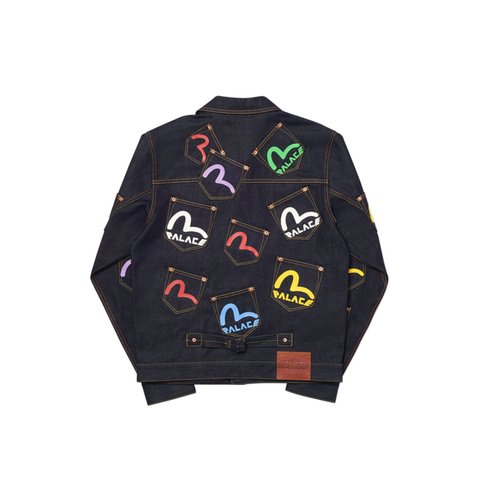 PALACE EVISU MULTI POCKET JACKET INDIGO