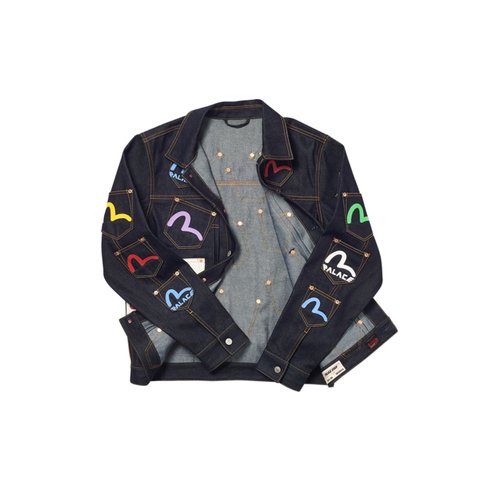 PALACE EVISU MULTI POCKET JACKET INDIGO