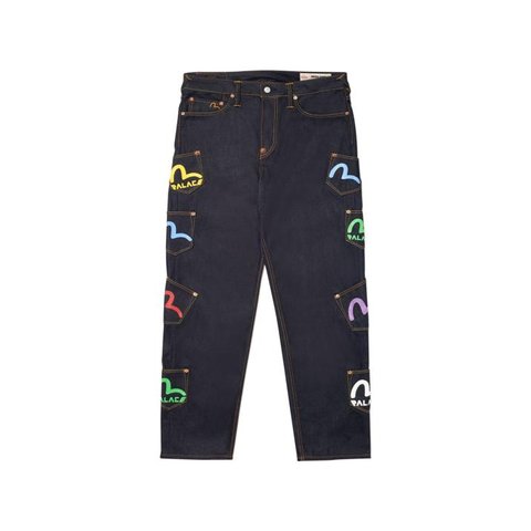 PALACE EVISU MULTI POCKET JEAN INDIGO