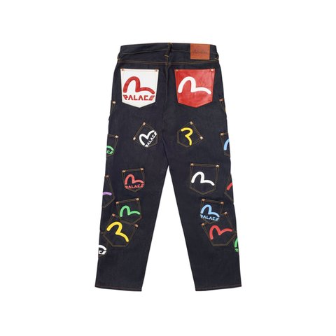 PALACE EVISU MULTI POCKET JEAN INDIGO