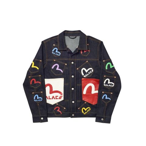 PALACE EVISU MULTI POCKET JACKET INDIGO