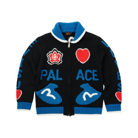 Palace PALACE EVISU COWICHAN KNIT BLACK