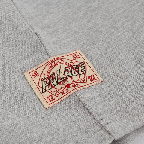Palace PALACE EVISU SEAGULL RAGLAN T-SHIRT GREY MARL - Colorway