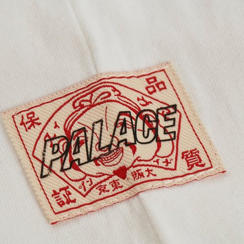 Palace PALACE EVISU SEAGULL RAGLAN T-SHIRT OFF WHITE - Colorway