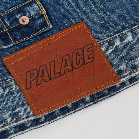 Palace PALACE EVISU TYPE ONE DENIM JACKET STONE WASH - Colorway