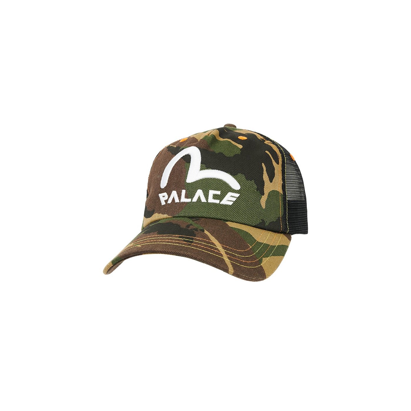 PALACE EVISU DENIM AND MESH TRUCKER CAMO