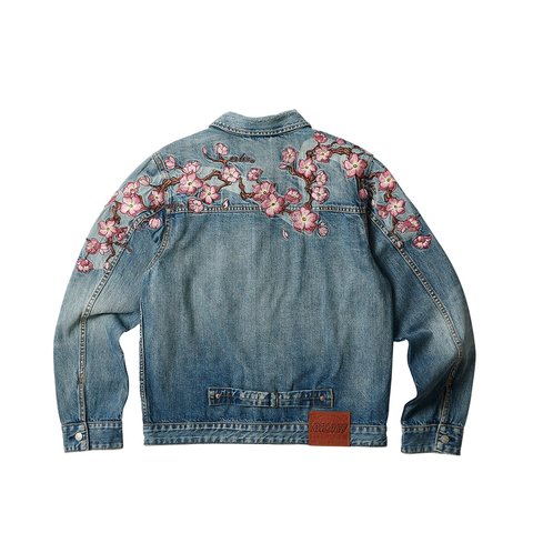 Palace PALACE EVISU TYPE ONE DENIM JACKET STONE WASH - Colorway
