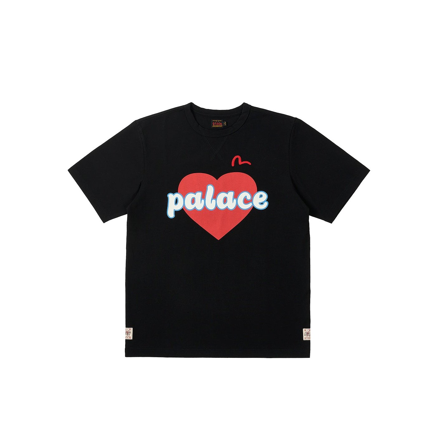 PALACE EVISU HEART T-SHIRT BLACK