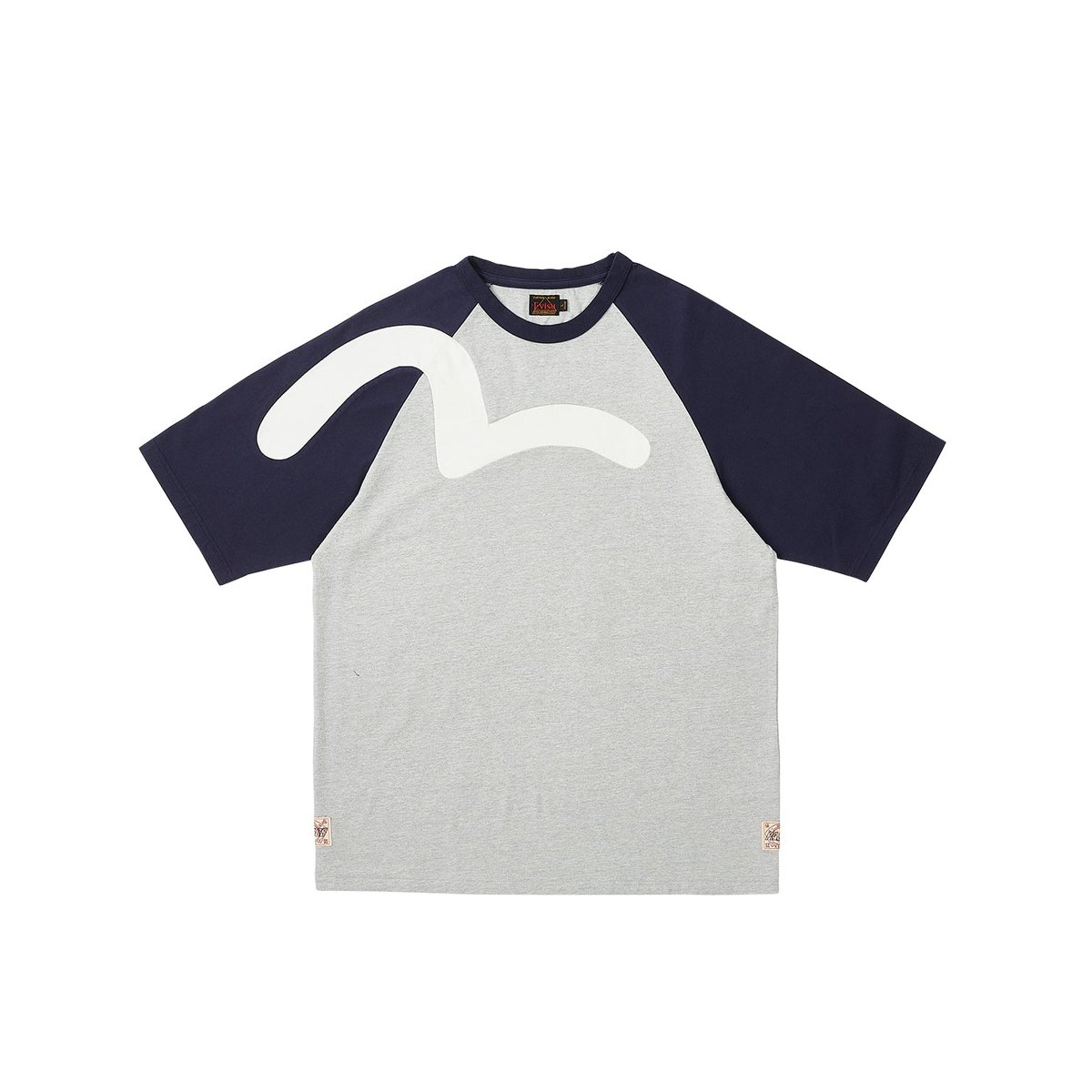 Palace PALACE EVISU SEAGULL RAGLAN T-SHIRT GREY MARL (Palace Evisu 2023) - $118.00