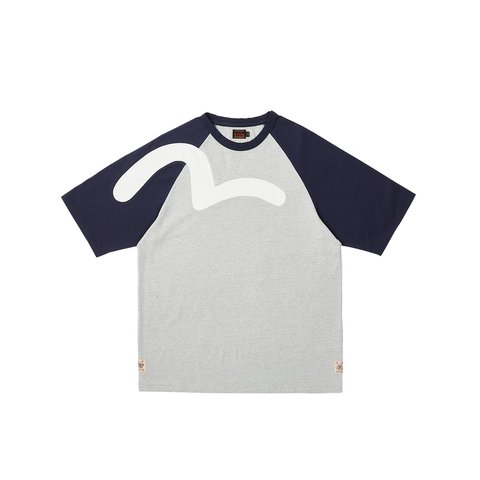 Palace PALACE EVISU SEAGULL RAGLAN T-SHIRT GREY MARL