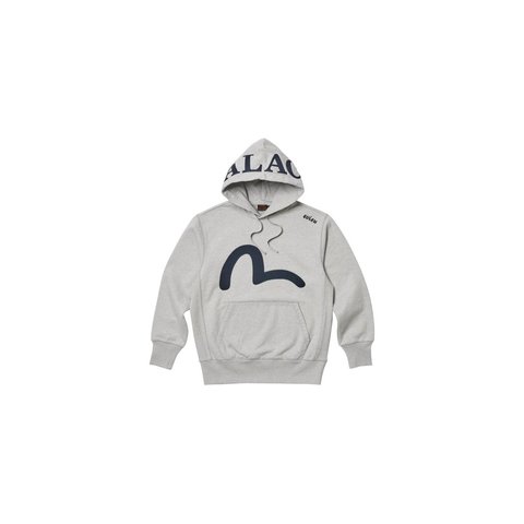 Palace PALACE EVISU SEAGULL HOOD GREY MARL - Colorway