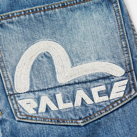 Palace PALACE EVISU DICE DENIM JACKET LIGHT WASH - Colorway