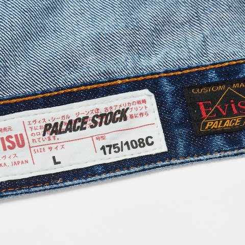 Palace PALACE EVISU DICE DENIM JACKET LIGHT WASH - Colorway