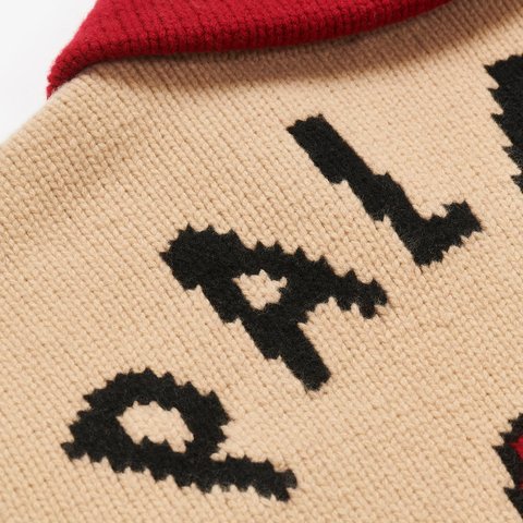 Palace PALACE EVISU DICE COWICHAN KNIT CREAM - Colorway