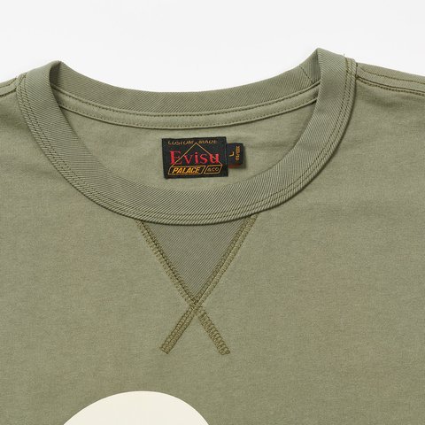 Palace PALACE EVISU LOGO T-SHIRT OLIVE - Colorway