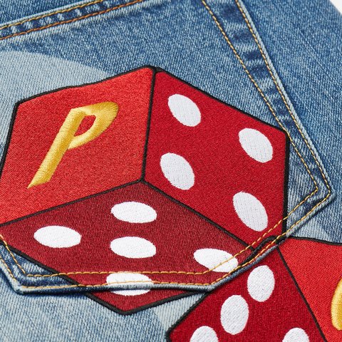 Palace PALACE EVISU LONG DENIM SHORT LIGHT WASH - Colorway