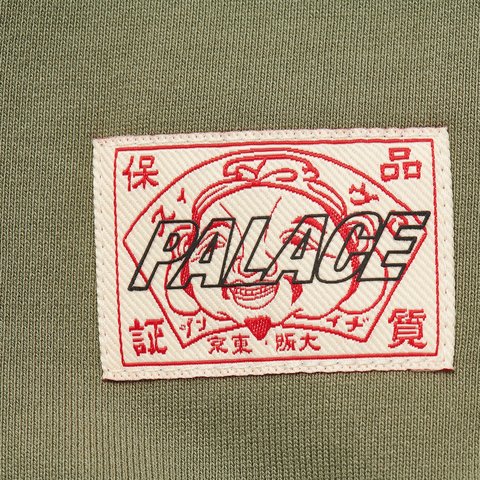 Palace PALACE EVISU ZIP HOOD OLIVE - Colorway