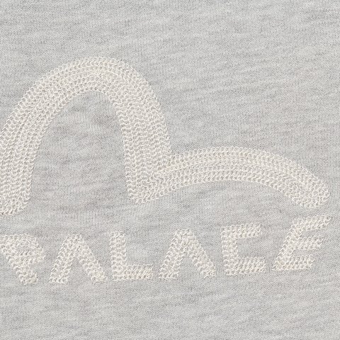 Palace PALACE EVISU ZIP HOOD GREY MARL - Colorway