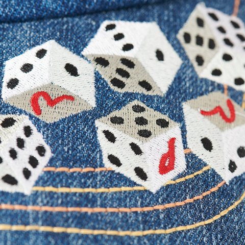 Palace PALACE EVISU DICE MESH TRUCKER LIGHT WASH - Colorway