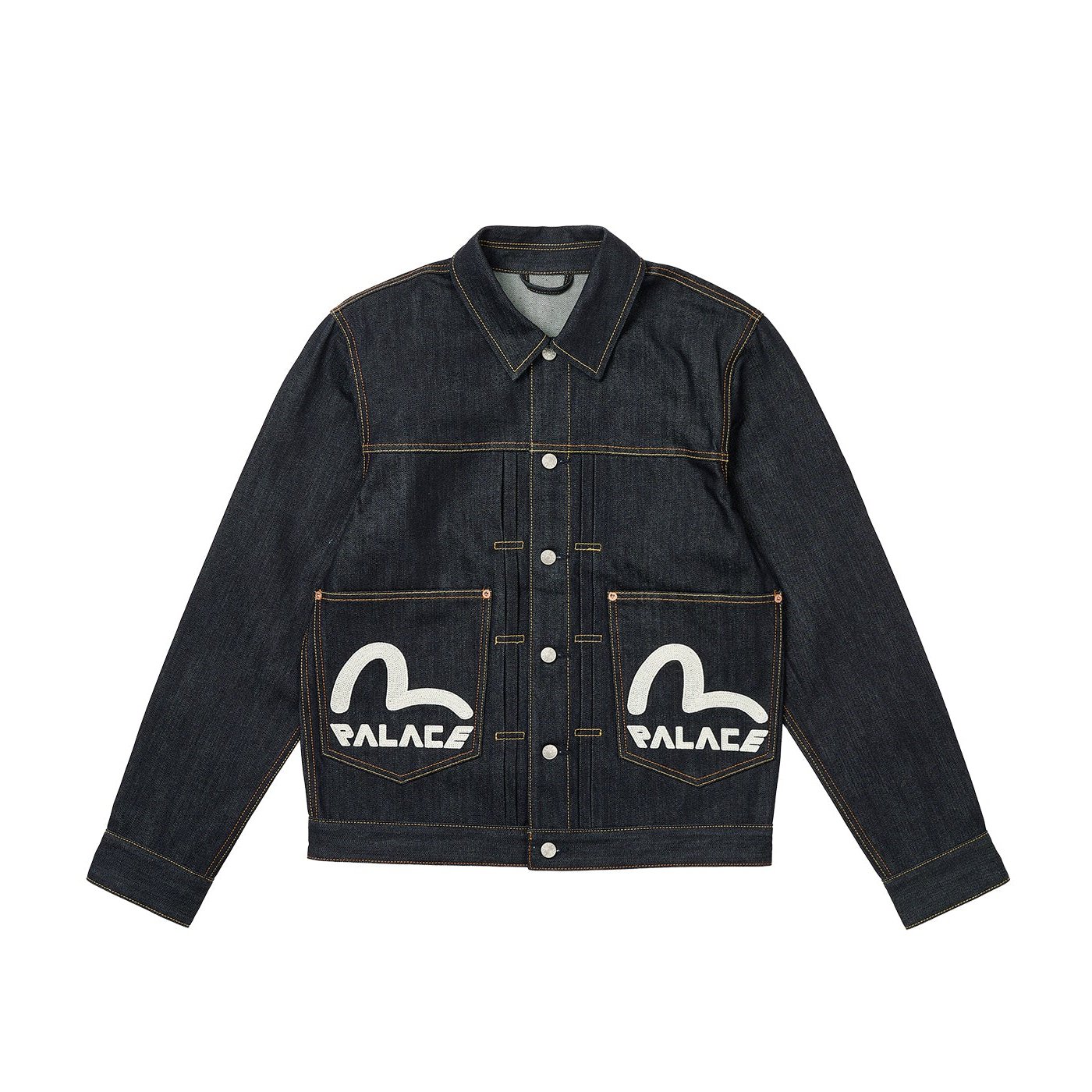 PALACE EVISU DICE DENIM JACKET RAW