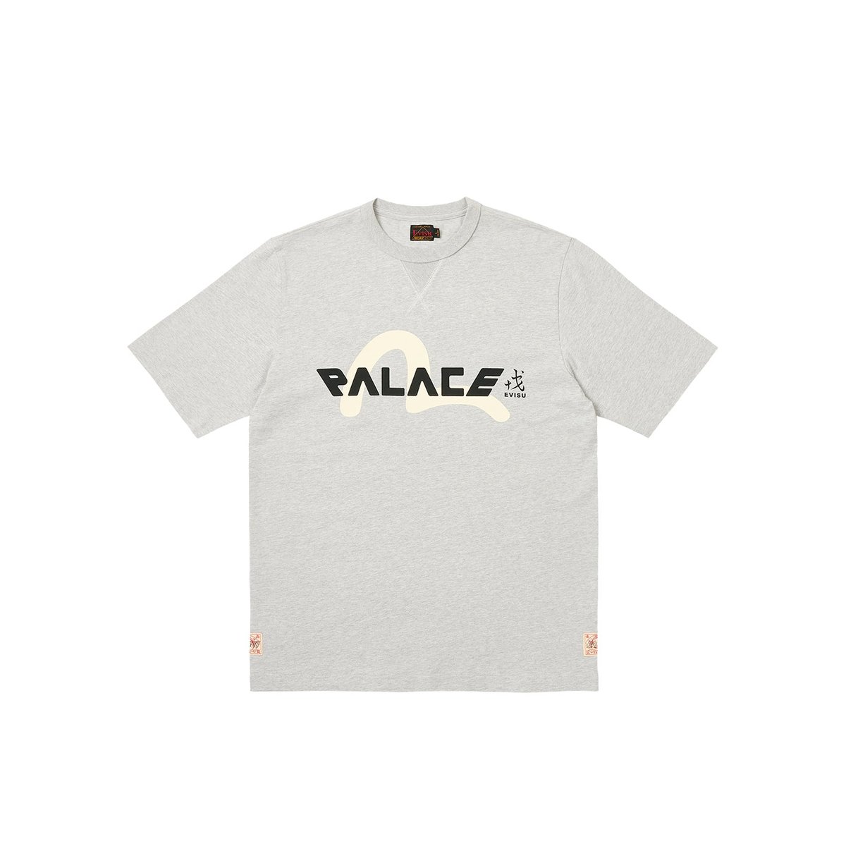 Palace PALACE EVISU LOGO T-SHIRT GREY MARL (Palace Evisu 2024) - $108.00