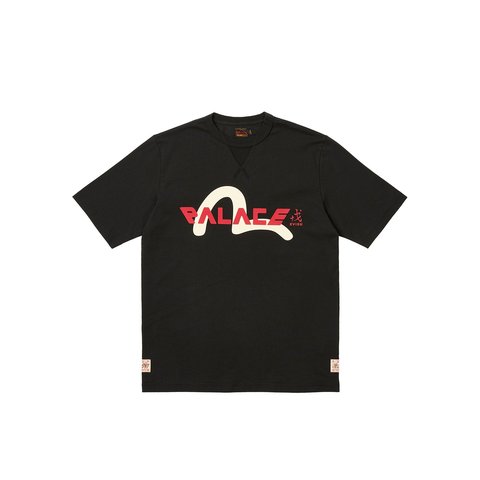 Palace PALACE EVISU LOGO T-SHIRT BLACK - $108.00