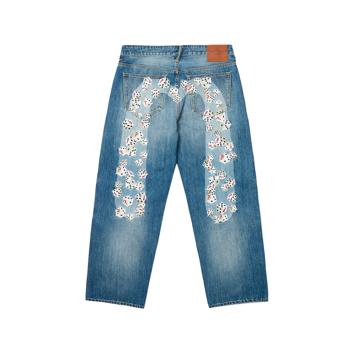 Palace PALACE EVISU DICE DENIM JEAN LIGHT WASH (Palace Evisu 2024) - $438.00