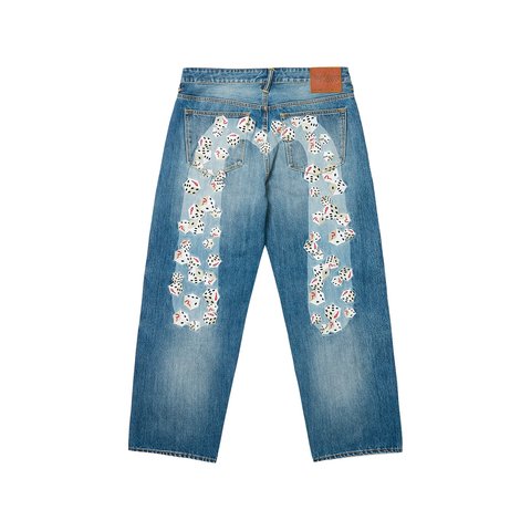 Palace PALACE EVISU DICE DENIM JEAN LIGHT WASH - $438.00