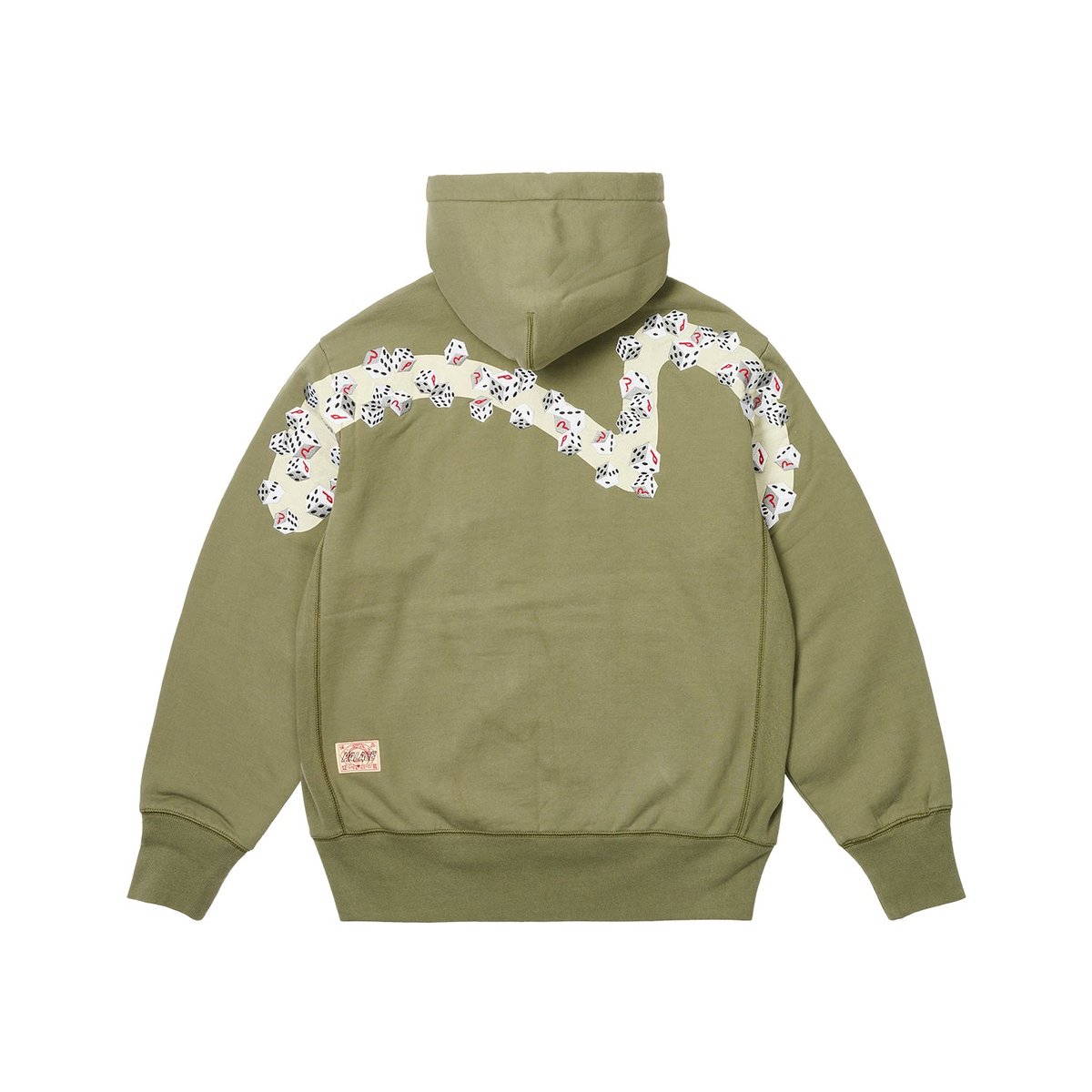 Palace PALACE EVISU ZIP HOOD OLIVE (Palace Evisu 2024) - $298.00