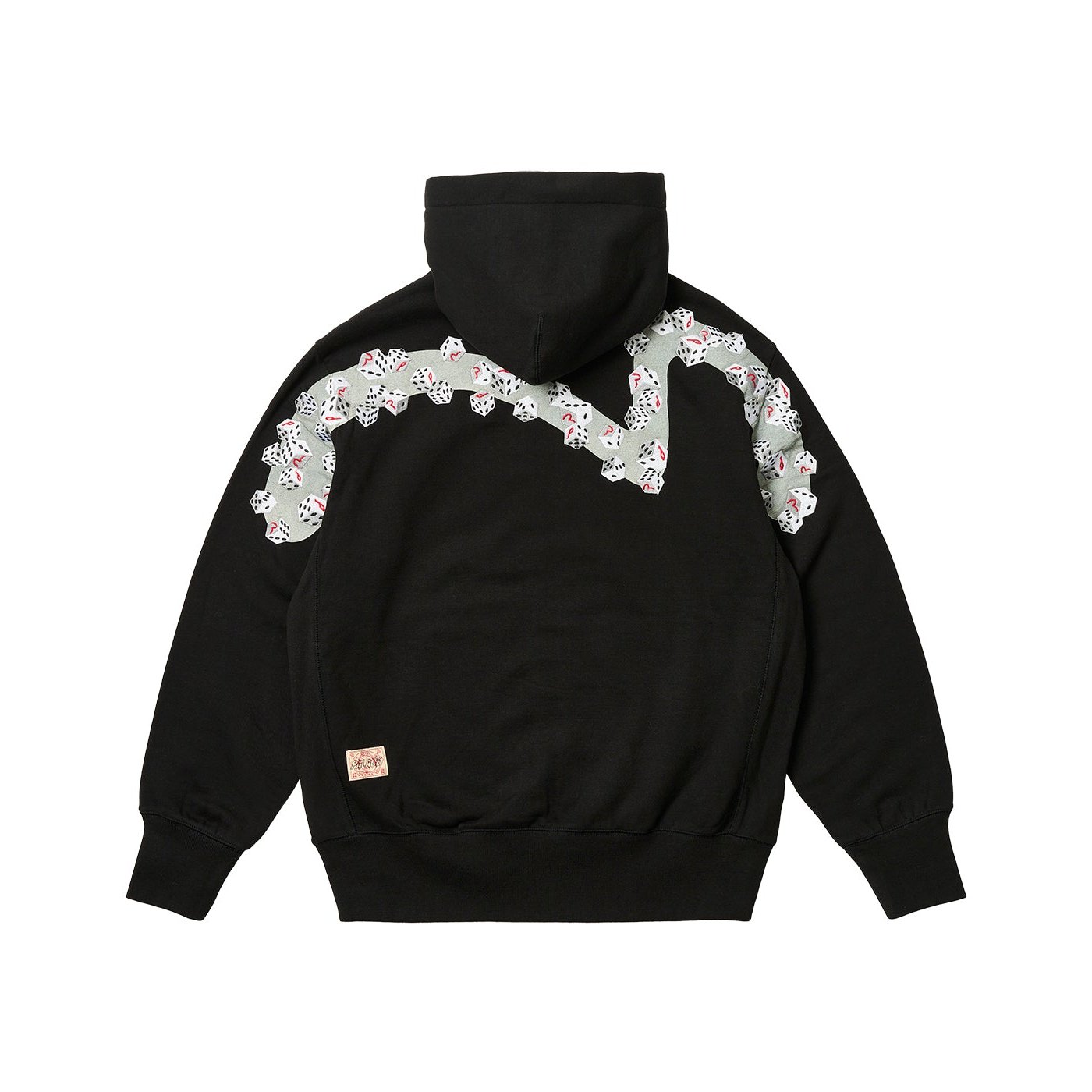 PALACE EVISU ZIP HOOD BLACK