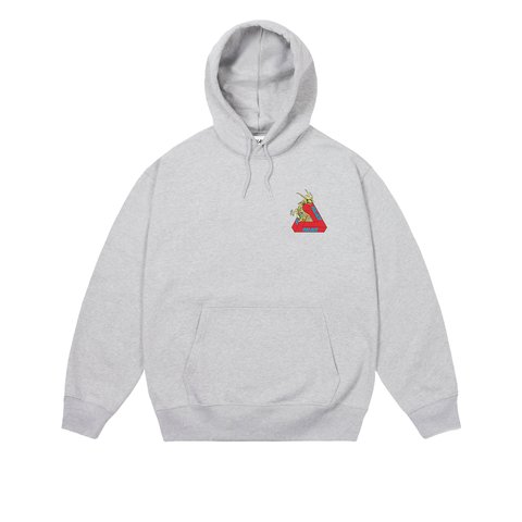 Palace DRAGON BONES TRI HOOD GREY MARL - Colorway