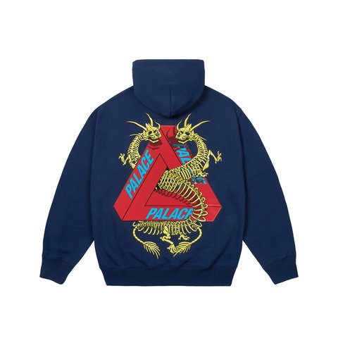 Palace DRAGON BONES TRI HOOD NAVY - Colorway