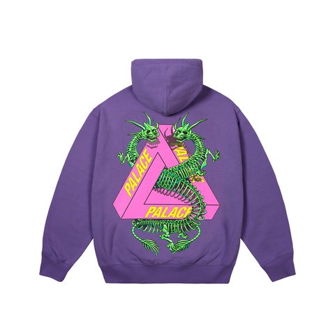 Palace DRAGON BONES TRI HOOD PURP - Colorway