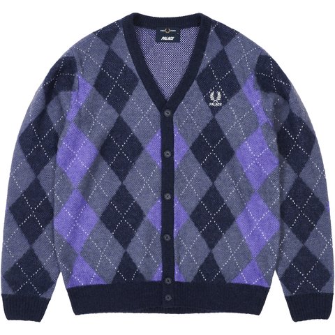 Palace PALACE FRED PERRY ARGYLE CARDIGAN PEACOAT - $258.00