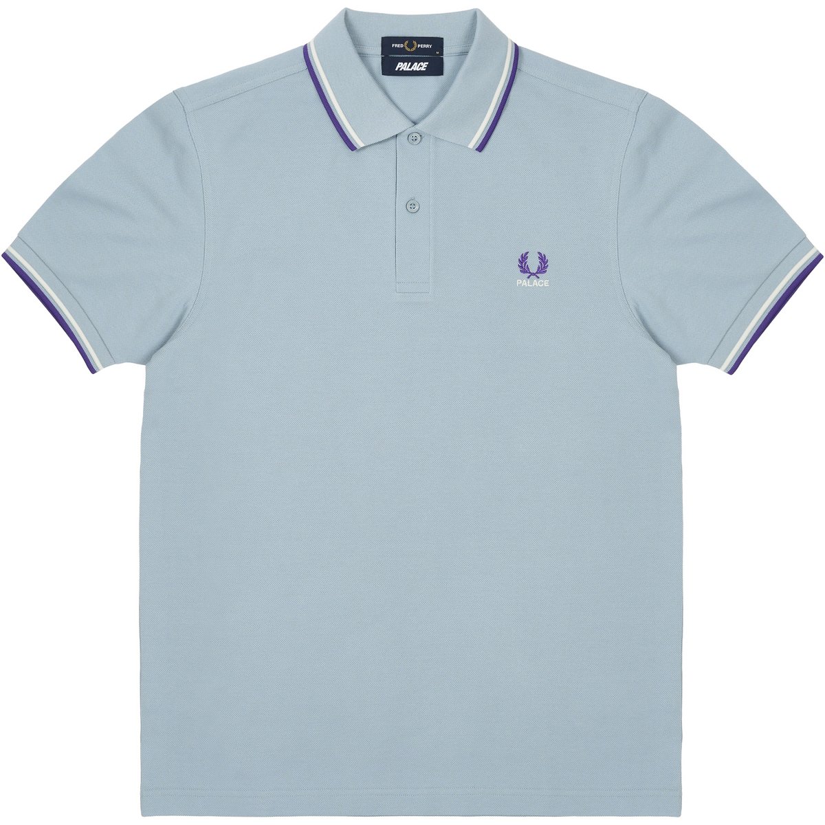 Palace PALACE FRED PERRY SHIRT DUSTY BLUE (Palace Fred Perry 2025) - $148.00