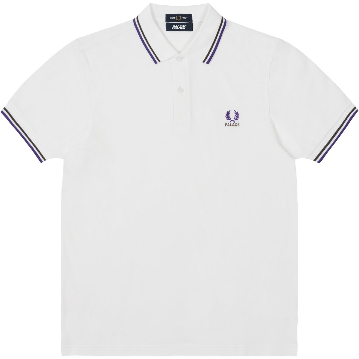 Palace PALACE FRED PERRY SHIRT WHITE (Palace Fred Perry 2025) - $148.00