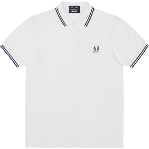 Palace PALACE FRED PERRY SHIRT WHITE - $148.00
