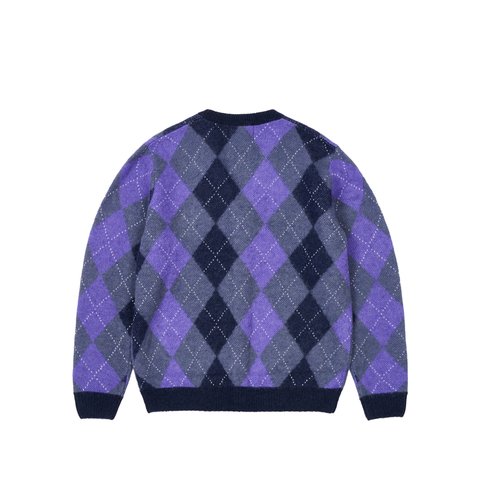 Palace PALACE FRED PERRY ARGYLE CARDIGAN PEACOAT - Colorway