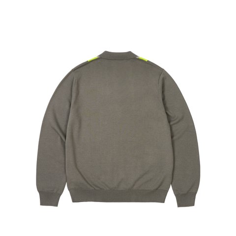 Palace PALACE FRED PERRY LONG SLEEVE KNITTED SHIRT FEATHER - Colorway