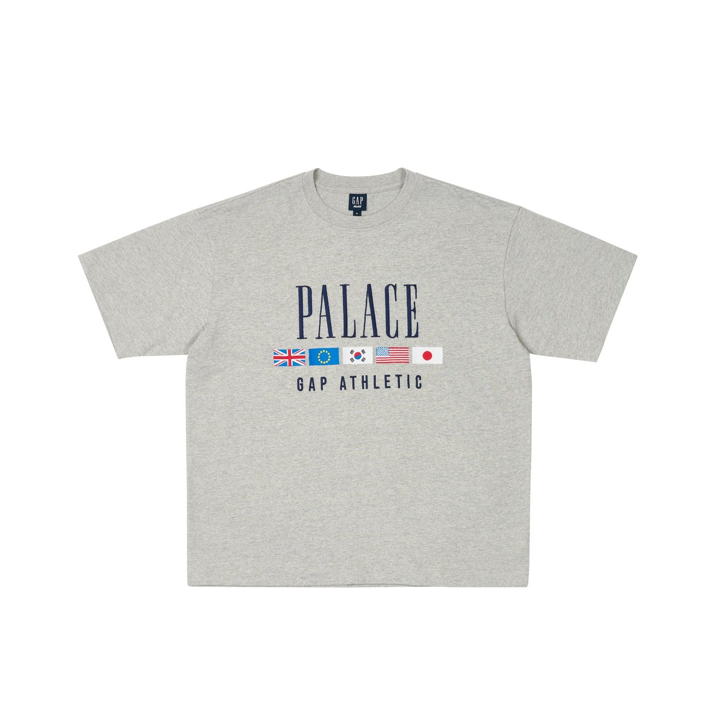 PALACE GAP HEAVY JERSEY T-SHIRT GREY