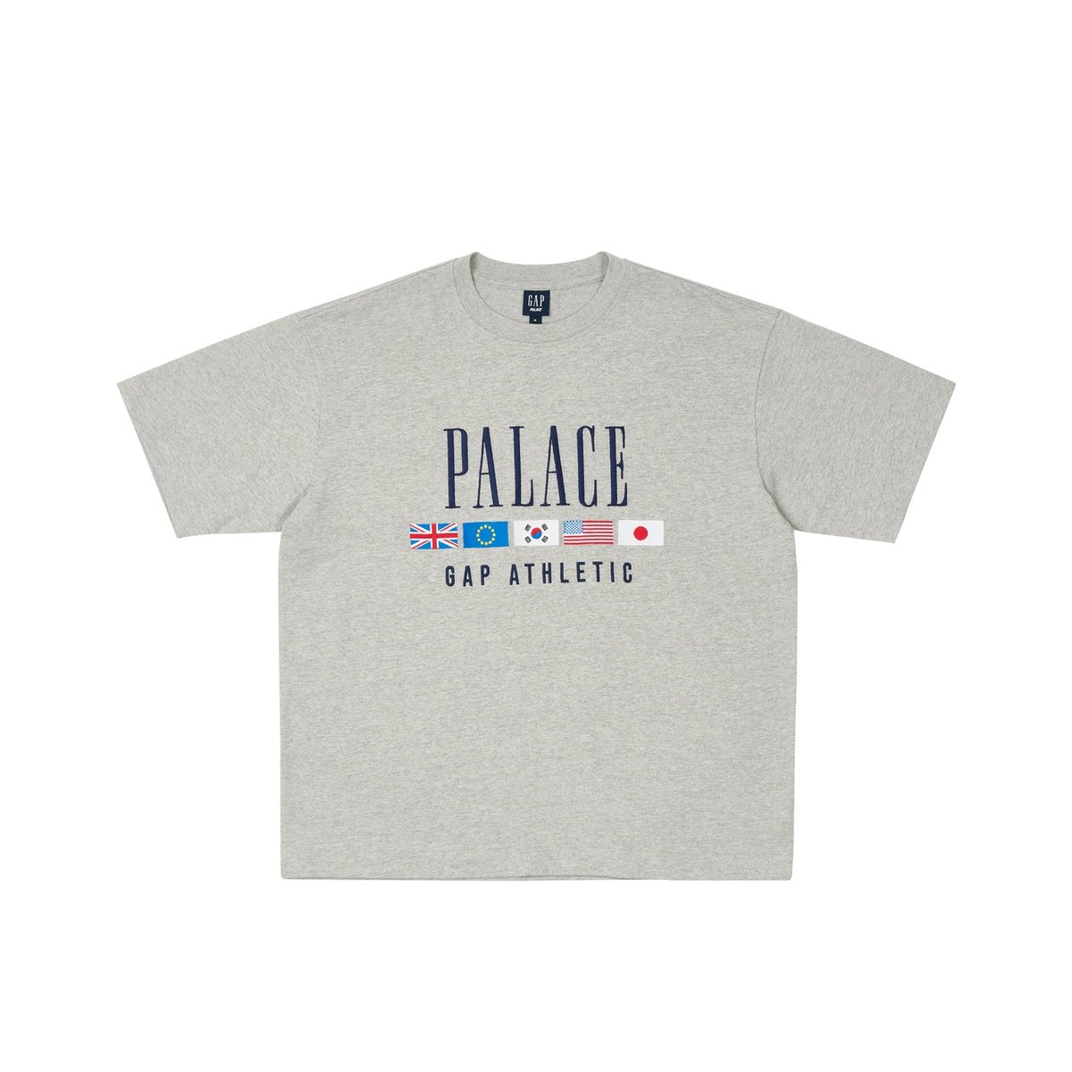 Palace PALACE GAP HEAVY JERSEY T-SHIRT GREY (Palace Gap 2024) - $54.00