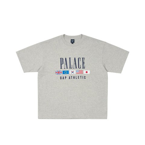 Palace PALACE GAP HEAVY JERSEY T-SHIRT GREY - $54.00