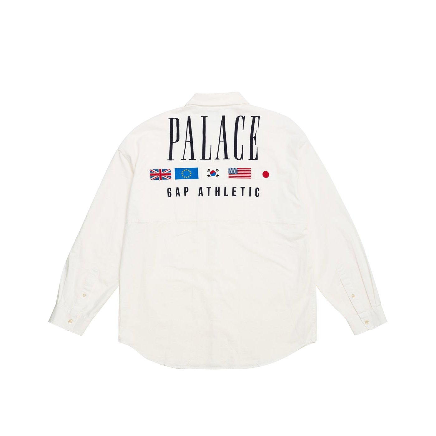 PALACE GAP OXFORD DROP SHOULDER WHITE