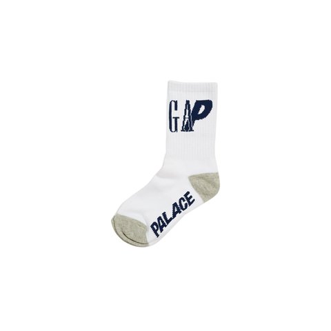 Palace PALACE GAP KIDS SOCKS WHITE - $10.00