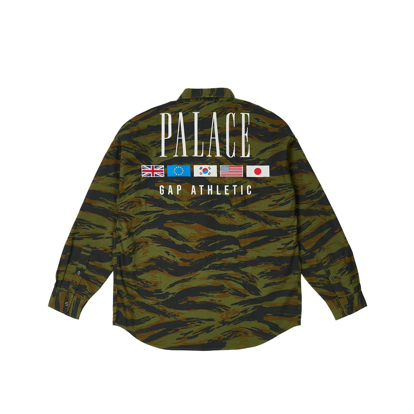 PALACE GAP OXFORD DROP SHOULDER CAMO