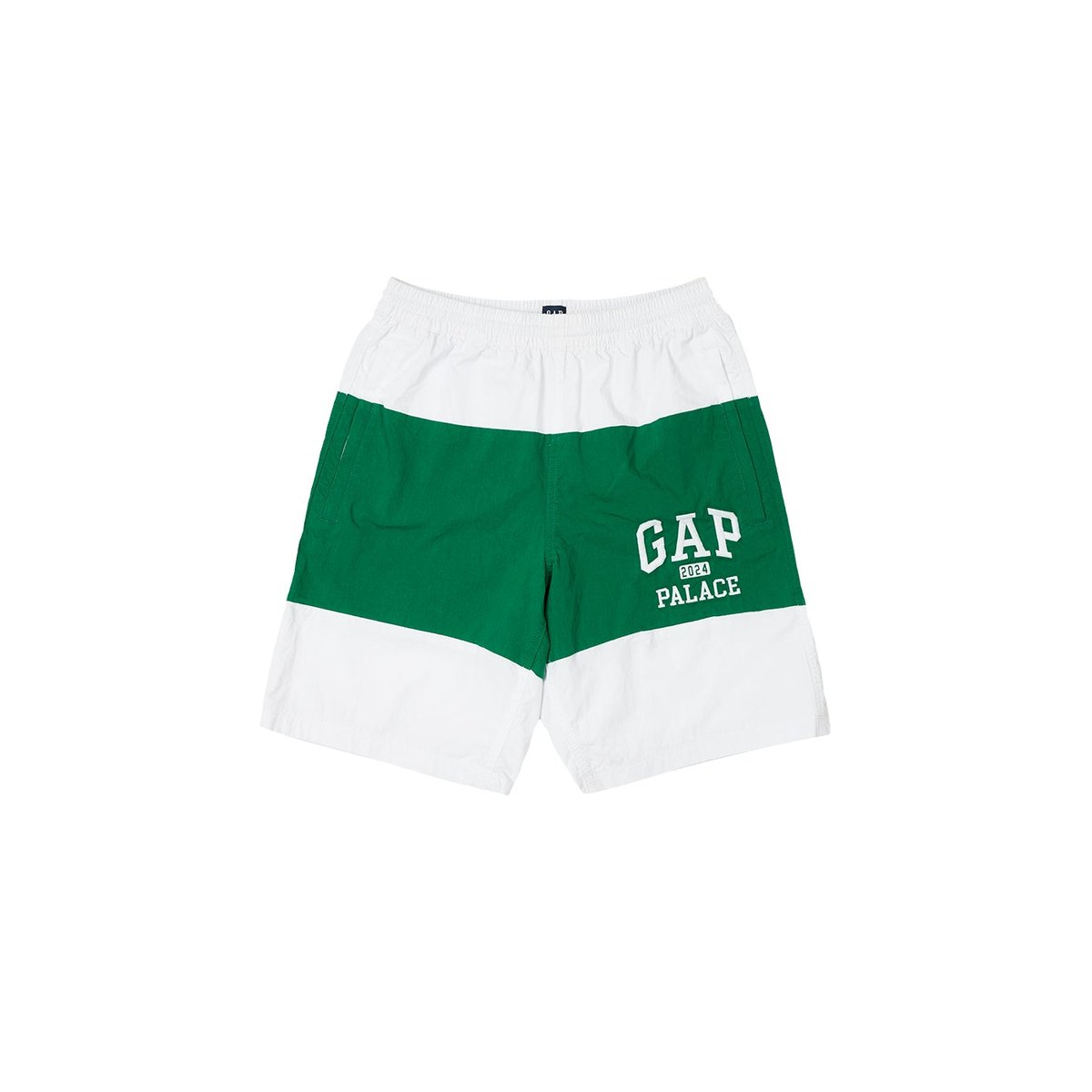 Palace PALACE GAP BOARDSHORT WHITE / GREEN (Palace Gap 2024) - $80.00