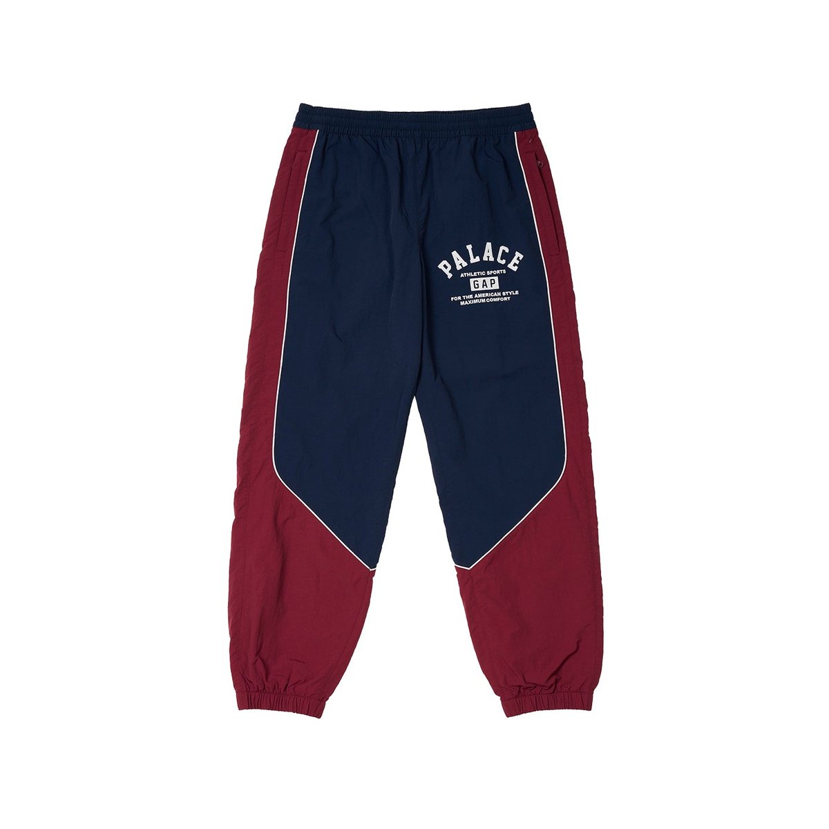 Palace PALACE GAP NYLON TRACK BOTTOM NAVY / RED (Palace Gap 2024) - $90.00