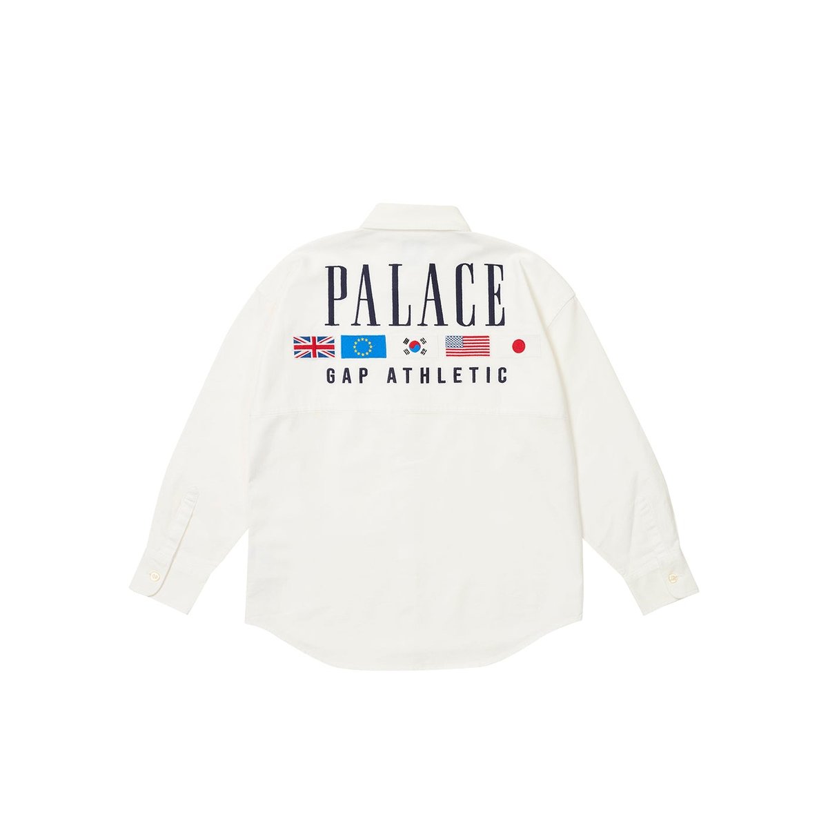 Palace PALACE GAP KIDS OXFORD DROP SHOULDER WHITE (Palace Gap 2024) - $70.00